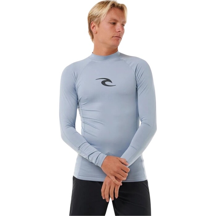 Rip Curl Mnner 2024 Waves UPF Perf Long Sleeve Lycra Weste 141MRV - Sparky Blue